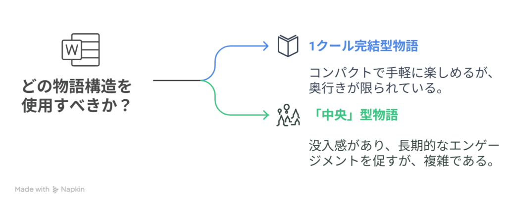 [1クールの完結] → [中央という新たな物語への跳躍]