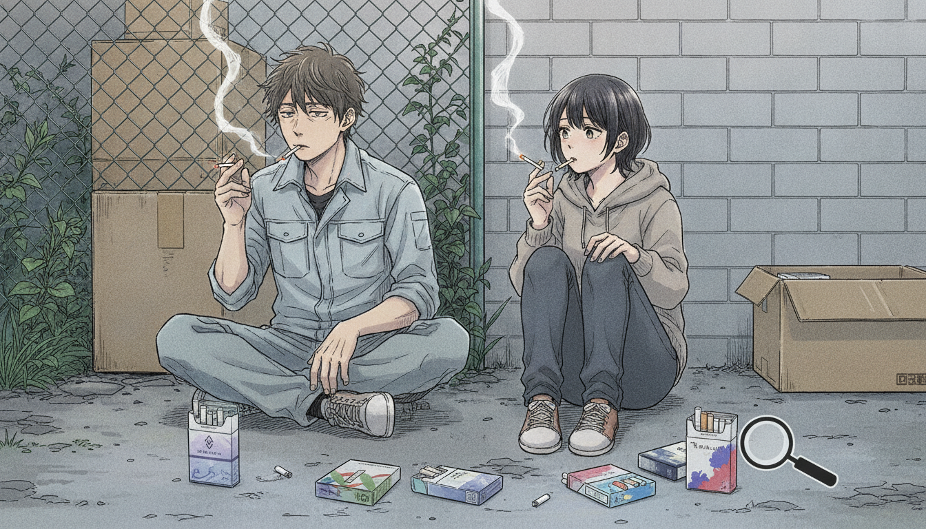 特定】『スーパーの裏でヤニ吸うふたり』で佐々木と田山が吸っているタバコの銘柄は？元ネタを徹底調査！