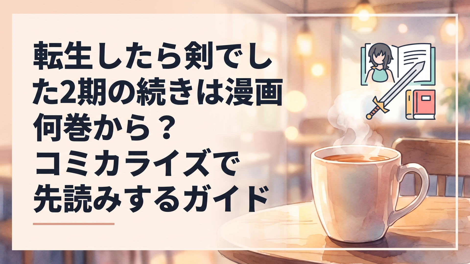 転生したら剣でした2期の続きは漫画何巻から？コミカライズで先読みするガイド